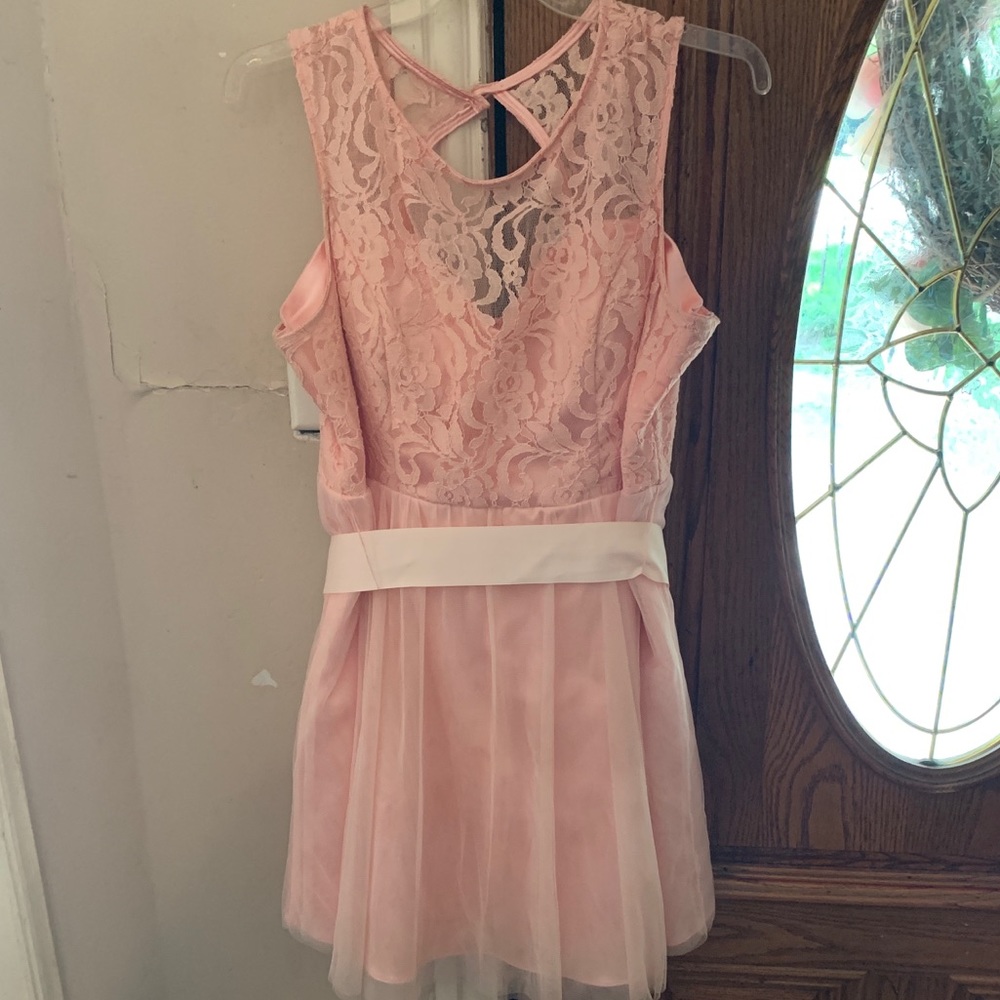 Pink fluffy Dress